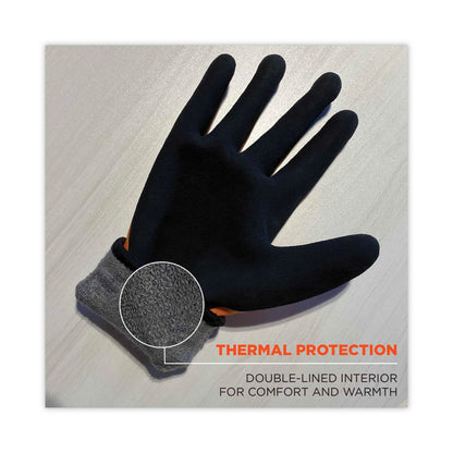 ProFlex 7551 ANSI A5 Coated Waterproof CR Gloves, EN388: 4X43E, 10.5" Long, Large, Orange, Pair