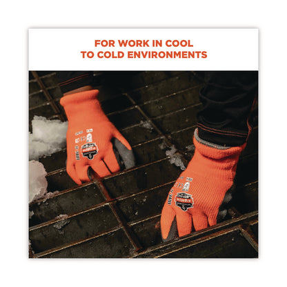 ProFlex 7401-CASE Coated Lightweight Winter Gloves, EN388: 2131X, 9" Long, 2X-Large, Orange, Pair