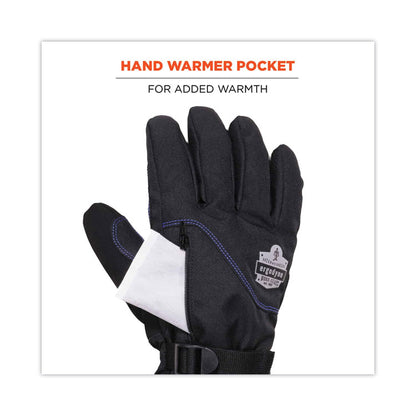 ProFlex 825WP Thermal Waterproof Winter Work Gloves, Small, Black, Pair