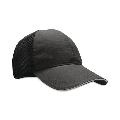 Skullerz 8946 Baseball Cap with Bump Cap Insert, Front Brim, One Size Fits Most, 0.01" Insert, Black