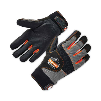 ProFlex 9002 Certified Full-Finger Anti-Vibration Gloves, EN388: 2121X, Small, Black, Pair