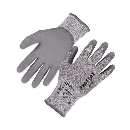 ProFlex 7030 ANSI A3 PU Coated CR Gloves, EN388: 4X42C, 9" Long, Medium, Gray, 12 Pairs