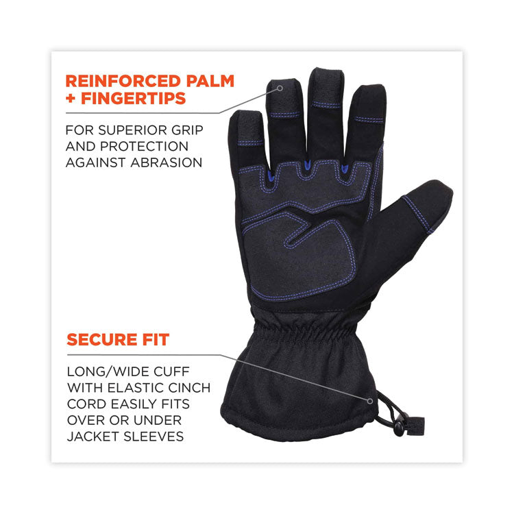 ProFlex 819WP Extreme Thermal WP Gloves, EN388: 4222B, 9" Long, X-Large, Black, Pair