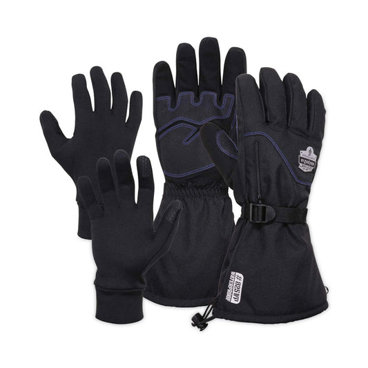 ProFlex 825WP Thermal Waterproof Winter Work Gloves, 2X-Large, Black, Pair