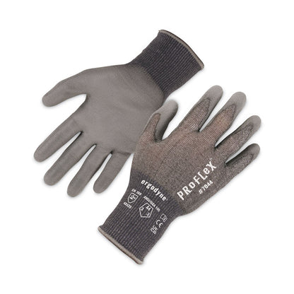 ProFlex 7044 ANSI A4 PU Coated CR Gloves, EN388: 4X42D, 9" Long, Small, Gray, 12 Pairs