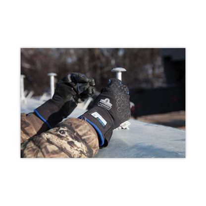 ProFlex 818WP Thermal WP Gloves with Tena-Grip, EN388: 3423X, 9" Long, Large, Black, Pair