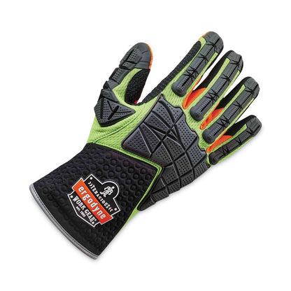 ProFlex 925F(x) Standard Dorsal Impact-Reducing Gloves, EN388: 4121XP, 2X-Large, Black/Lime, Pair