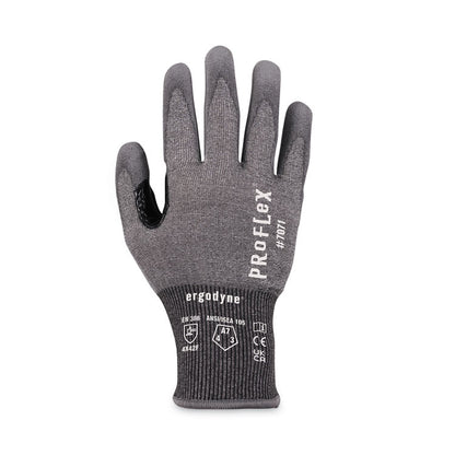 ProFlex 7071 ANSI A7 PU Coated CR Gloves, EN388: 4X42F, 9" Long, X-Large, Gray, Pair