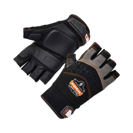 ProFlex 900 Half-Finger Impact Gloves, EN388: 1121X, X-Large, Black, Pair