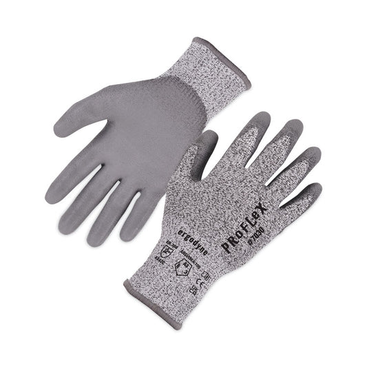 ProFlex 7030 ANSI A3 PU Coated CR Gloves, EN388: 4X42C, 9" Long, 2X-Large, Gray, 12 Pairs