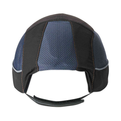 Skullerz 8950XL XL Bump Cap Hat, Short Front Brim, Large to 3X-Large (7.5 and Up), 0.01" Insert, Black
