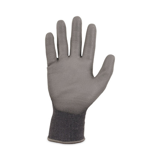 ProFlex 7044 ANSI A4 PU Coated CR Gloves, EN388: 4X42D, 9" Long, Small, Gray, Pair