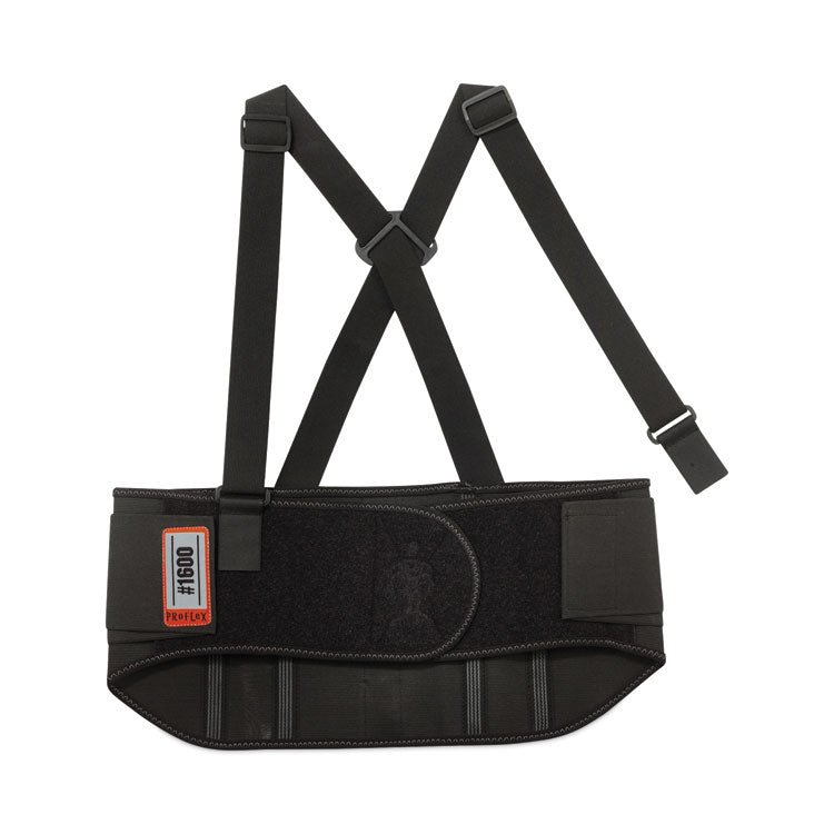 ProFlex 1600 Standard Elastic Back Support Brace, X-Large, 38" to 42" Waist, Black
