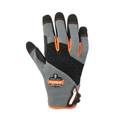 ProFlex 710 Heavy-Duty Mechanics Gloves, 9" Long, 2X-Large, Gray, Pair