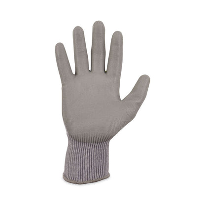 ProFlex 7024 ANSI A2 PU Coated CR Gloves, EN388: 4X42B, 9" Long, Small, Gray, 12 Pairs
