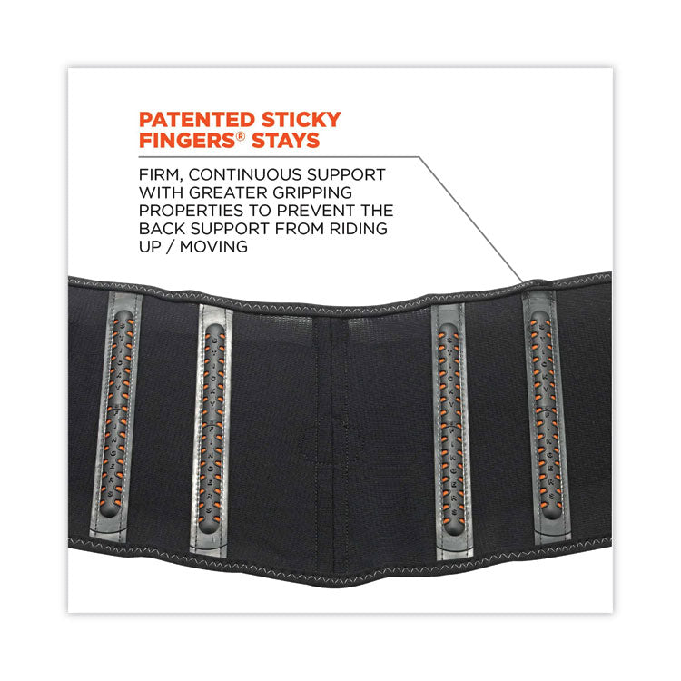 ProFlex 1100SF Standard Spandex Back Support Brace, X-Small, 20" to 25" Waist, Black