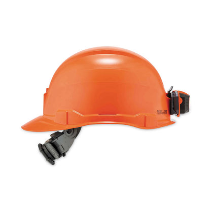 Skullerz 8970LED Class E Hard Hat Cap Style with LED Light, 4-Point Standard Ratchet, One Size Fits Most (6.5 to 8), Orange