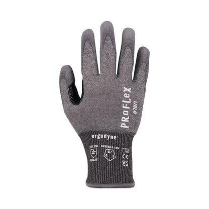 ProFlex 7071 ANSI A7 PU Coated CR Gloves, EN388: 4X42F, 9" Long, Medium, Gray, 12 Pairs