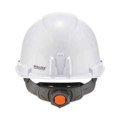 Skullerz 8970LED Class E Hard Hat Cap Style with LED Light, 4-Point Standard Ratchet, One Size Fits Most (6.5 to 8), White