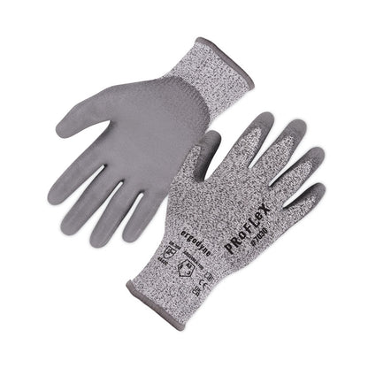 ProFlex 7030 ANSI A3 PU Coated CR Gloves, EN388: 4X42C, 9" Long, Large, Gray, 12 Pairs