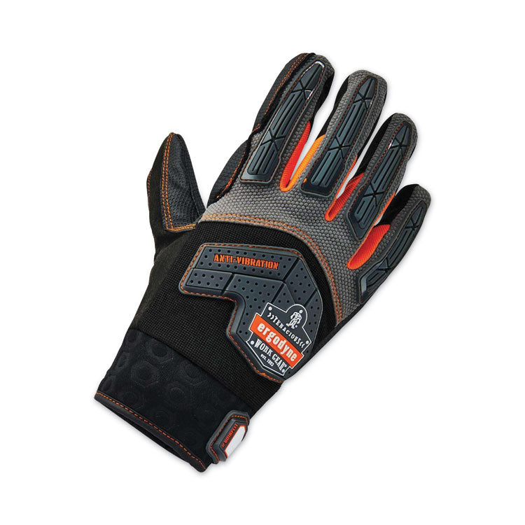 ProFlex 9015F(x) Certified Anti-Vibration Gloves with Dorsal Protection, EN388: 2121X, 2X-Large, Black, Pair