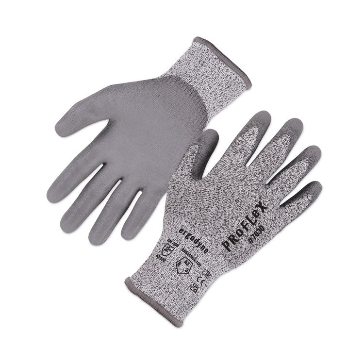 ProFlex 7030 ANSI A3 PU Coated CR Gloves, EN388: 4X42C, 9" Long, X-Large, Gray, Pair
