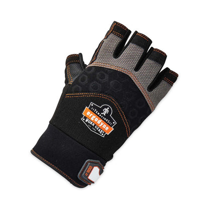 ProFlex 900 Half-Finger Impact Gloves, EN388: 1121X, Small, Black, Pair