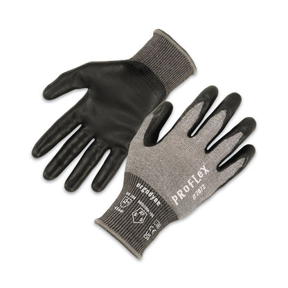 ProFlex 7072 ANSI A7 Nitrile-Coated CR Gloves, EN388: 4X44F, 9" Long, X-Large, Gray, Pair