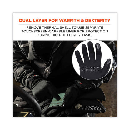 ProFlex 825WP Thermal Waterproof Winter Work Gloves, X-Large, Black, Pair