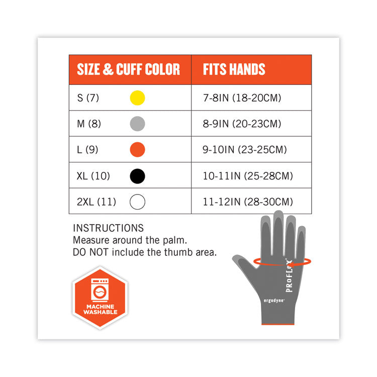 ProFlex 7044 ANSI A4 PU Coated CR Gloves, EN388: 4X42D, 9" Long, Medium, Gray, Pair