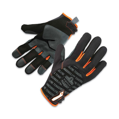 ProFlex 810 Reinforced Utility Gloves, EN388: 3121X, 9" Long, Small, Black, Pair