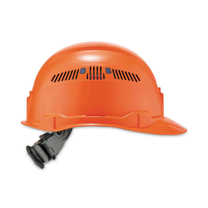 Skullerz 8972 Class C Hard Hat Cap Style, Vented, 4-Point Standard Ratchet Suspension, One Size Fits Most (6.5 to 8), Orange