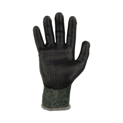 ProFlex 7070 ANSI A7 Nitrile Coated CR Gloves, EN388: 4X42F, 9" Long, Large, Green, Pair