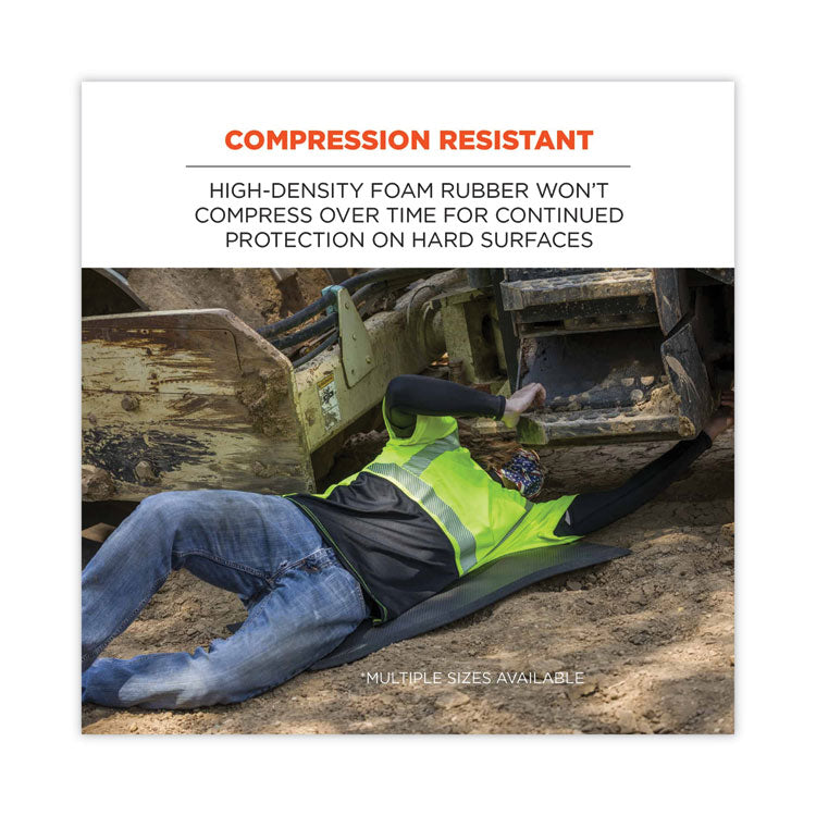ProFlex 381 Standard Foam Kneeling Pad, 0.5", Medium, Black