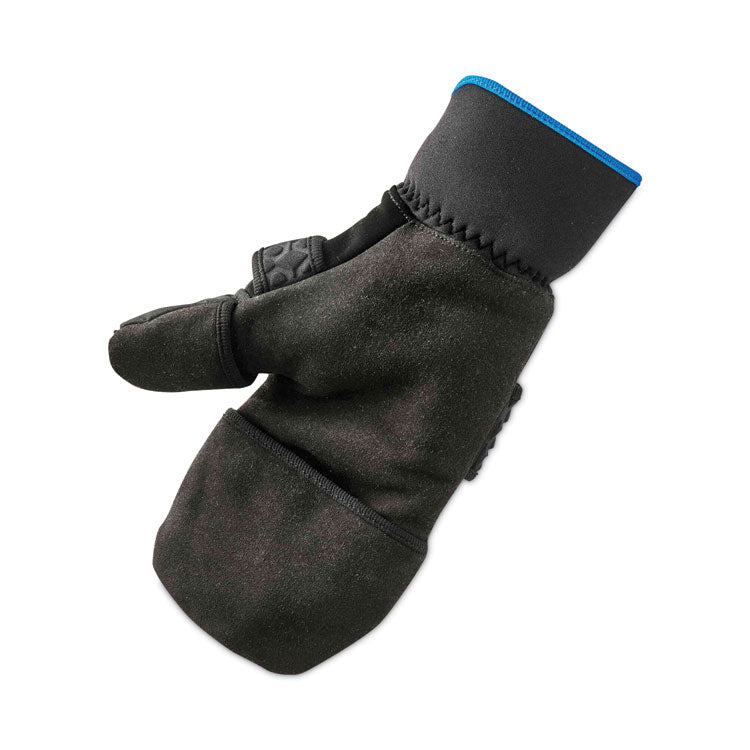ProFlex 816 Thermal Flip-Top Gloves, EN388: 3423X, 9" Long, 2X-Large, Black, Pair