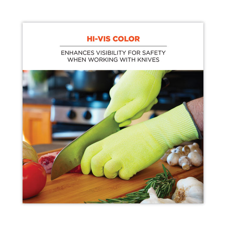 ProFlex 7040 ANSI A4 CR Food Grade Gloves, EN388: 2X4XD, Reversible, 12" Long, 2X-Large, Lime, 144 Pairs/Carton