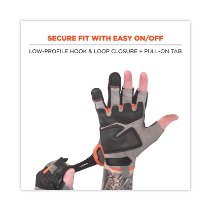 ProFlex 720 Heavy-Duty Framing Gloves, 9" Long, 2X-Large, Gray, Pair