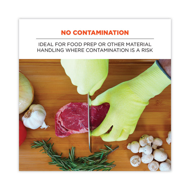 ProFlex 7040 ANSI A4 CR Food Grade Gloves, EN388: 2X4XD, Reversible, 12" Long, 2X-Large, Lime, 144 Pairs/Carton