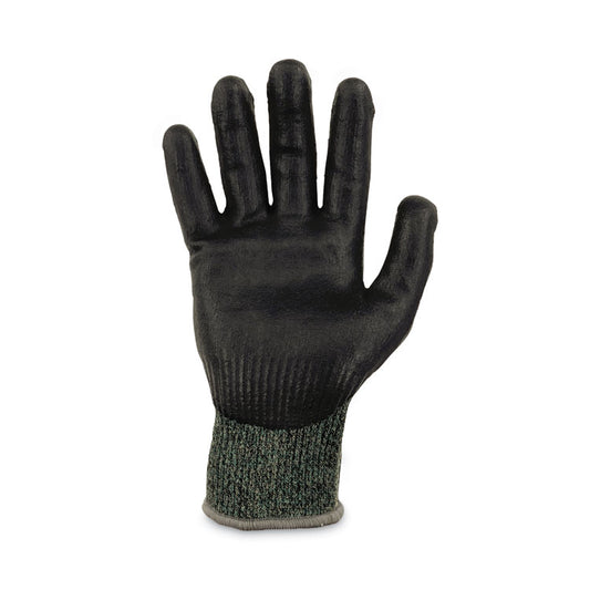 ProFlex 7070 ANSI A7 Nitrile Coated CR Gloves, EN388: 4X42F, 9" Long, Small, Green, Pair