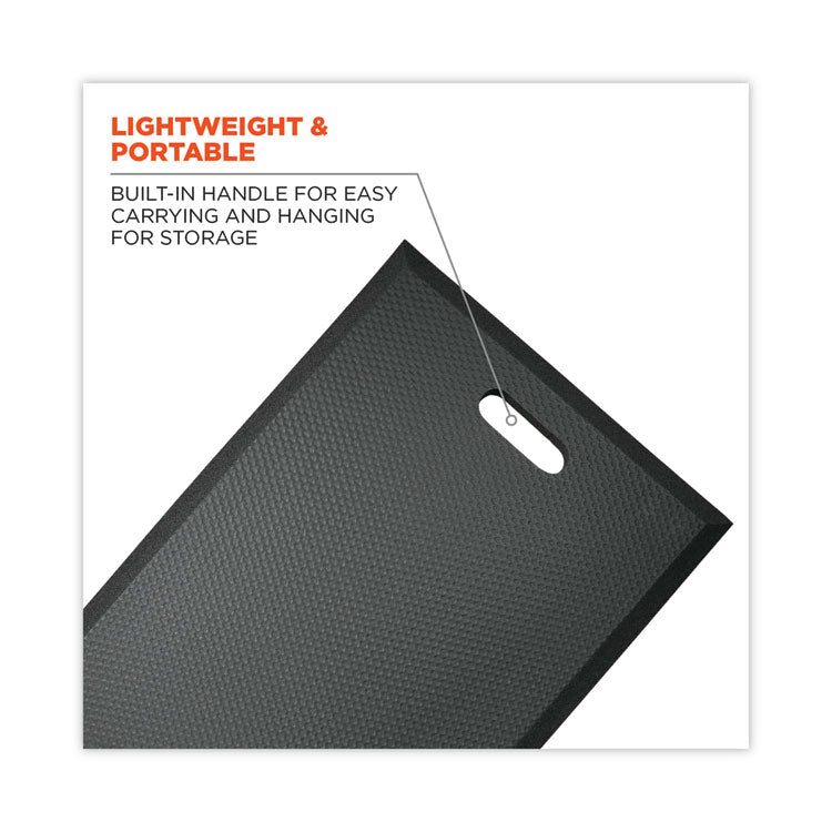 ProFlex 381 Standard Foam Kneeling Pad, 0.5", Medium, Black