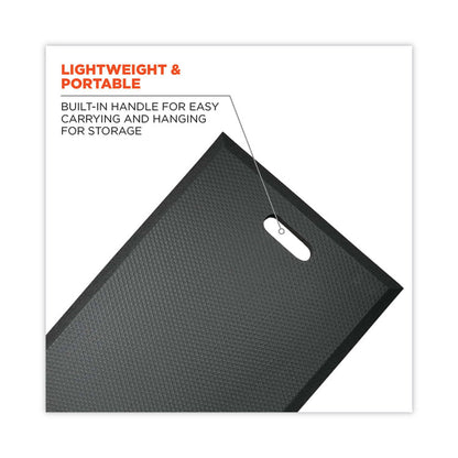 ProFlex 381 Standard Foam Kneeling Pad, 0.5", Medium, Black