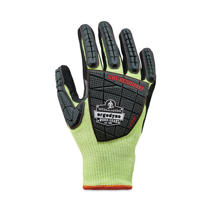 ProFlex 7141 ANSI A4 DIR Nitrile-Coated CR Gloves, EN388: 4X42DP, 9" Long, 2X-Large, Lime, 72 Pairs/Carton