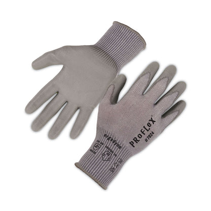 ProFlex 7024 ANSI A2 PU Coated CR Gloves, EN388: 4X42B, 9" Long, Large, Gray, Pair