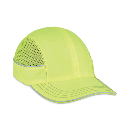 Skullerz 8950 Bump Cap, Long Front Brim, 3X-Small to Large (Up to 7.5), 0.01" Insert, Lime