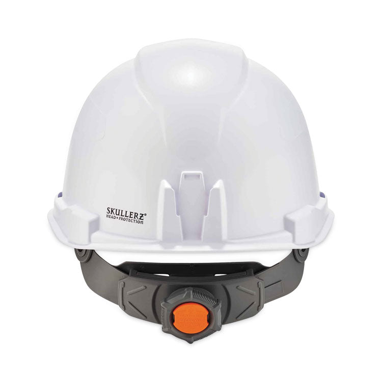 Skullerz 8970 Class E Hard Hat Cap Style, 4-Point Standard Ratchet Suspension, One Size Fits Most (6.5 to 8), White