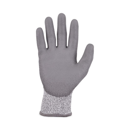 ProFlex 7030 ANSI A3 PU Coated CR Gloves, EN388: 4X42C, 9" Long, Small, Gray, 12 Pairs