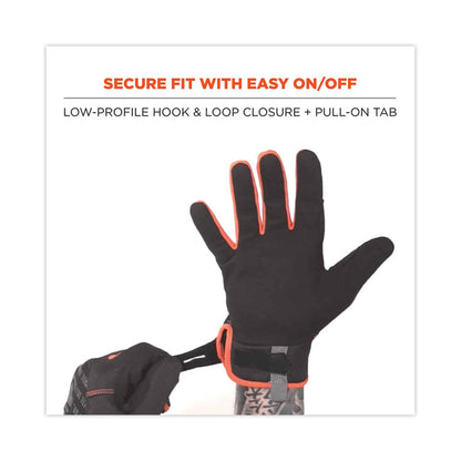 ProFlex 812 Standard Mechanics Gloves, 9" Long, 2X-Large, Black, Pair