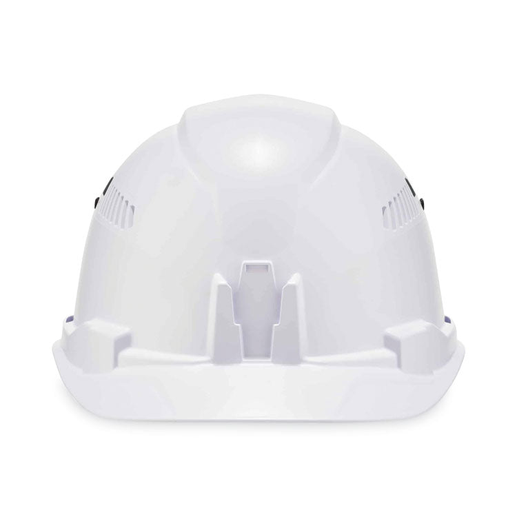 Skullerz 8972 Class C Hard Hat Cap Style, Vented, 4-Point Standard Ratchet Suspension, One Size Fits Most (6.5 to 8), White