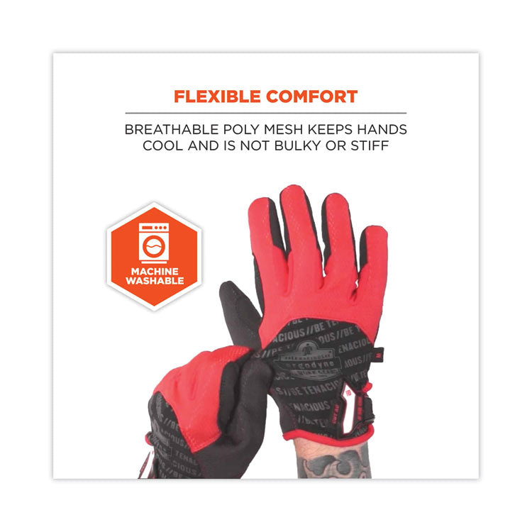 ProFlex 812CR6 ANSI A6 Utility and CR Gloves, EN388: 2543E, 9" Long, Large, Black, Pair
