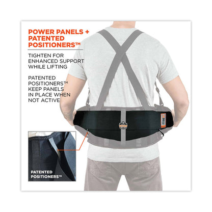 ProFlex 1100SF Standard Spandex Back Support Brace, Medium, 30" to 34" Waist, Black
